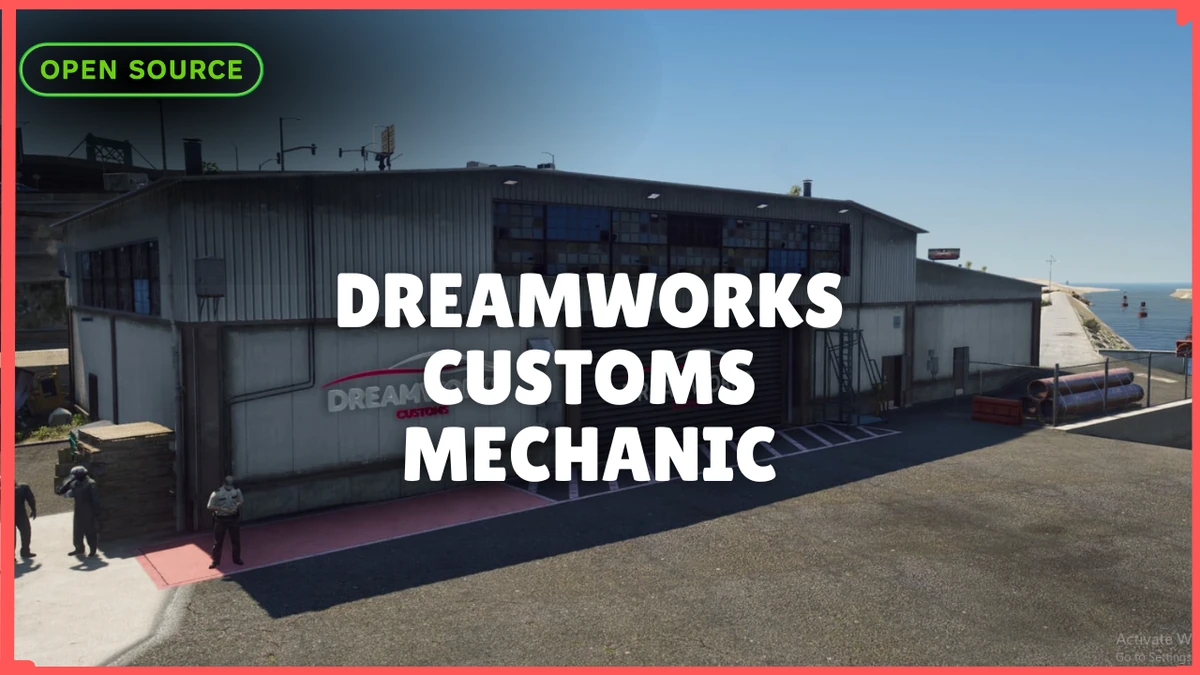 Dreamworks Customs Mechanic Workshop MLO FiveM | Auto, Boat & Helicopter Garage | Open Source
